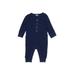 Hanna Andersson Long Sleeve Outfit: Blue Solid Bottoms - Size 6-12 Month