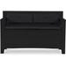 Linon Upholstered Flip Top Storage Bench | 29 H x 45 W x 17 D in | Wayfair 84021BLK-01-KD-U