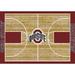 0.36 in Indoor Area Rug - My Team by Milliken College Home Court NCAA Novelty Rug, Nylon | 0.36 D in | Wayfair 4000018362