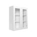 Ready To Ship Cabinets 30" W x 30" H Kitchen Cabinet, Glass in White | 30 H x 30 W x 12 D in | Wayfair W3030GD-UPW