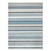 Blue 122 x 94 x 0.65 in Indoor/Outdoor Area Rug - Town & Country Living TOWN & COUNTRY EVERYDAY Rio Multicolor Stripe Outdoor Rug/Multi | Wayfair