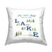 Stupell Industries Best Lake Days Phrase Decorative Printed Throw Pillow by Deb Strain | 18 H x 18 W x 7 D in | Wayfair plf-427_sqw_18x18