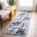 Blue/Gray 2'7" x 8' Area Rug - Trent Austin Design® Willington Abstract Gray/Blue/Ivory Area Rug Polypropylene | Wayfair