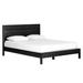 Joss & Main Oslo Solid Wood Sleigh Bed Wood in Black | 42 H x 64.2 W x 86 D in | Wayfair D0B5E86034BF4E6CAD864C05DDCF10ED