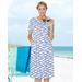 Appleseeds Women's Boardwalk Knit Print Weekend Dress - Multi - 1X - Womens
