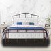 August Grove® Laurine Open-Frame Bed Upholstered/Metal in White | Queen | Wayfair 823AA4B5B0044E3291275F40B761B1F5