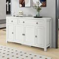 Breakwater Bay Lehner 59.1" Wide 1 Drawer Sideboard in White | 35.4 H x 59.1 W x 15.7 D in | Wayfair B6F5ECE610884D3B81118D66873B140F