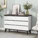 George Oliver 6-Drawer Double Dresser w/ Wide Drawers Dresser For Bedroom, Wood Storage Chest Of Drawers For Living Room Hallway Entryway | Wayfair