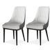 Corrigan Studio® 35.43"Darkgrey Low back Arm chair Set of 2 in Gray/White | Wayfair 8BDE9EBADA3D49F9AC2823D65BCA1181