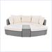 Latitude Run® Modern 6-Piece Patio Outdoor Conversation Round Sofa Set in Gray | Wayfair EEC8AB641E4646BDB6903DCA6317C91A