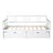 Red Barrel Studio® Full Size Daybed Wood Bed w/ Two Drawers in White | Twin | Wayfair 449E982BC5B447AF9D6CF9198C206191