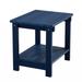 Winston Porter Key West Weather Resistant Outdoor Indoor Plastic Wood End Table, Patio Rectangular Side Table, Small Table For Deck, Backyards | Wayfair