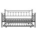 August Grove® Twin Daybed w/ Trundle/Heavy-Duty Sturdy /Noise Reduced/Trundle For Flexible Space/Vintage Style/No Box Spring Needed | Wayfair