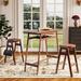 Winston Porter 3 PCS Set Retro Bar Table Rubber Wood Stackable Backless High Stool W69165658 | Wayfair 1811D72BDC4740D18DC5DA1A383F2FC0