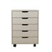 Latitude Run® The Filing Cabinet Has Five Drawers, A Small Rolling Filing Cabinet, A Printer Rack, An Office Locker | Wayfair