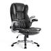 Red Barrel Studio® Executive Home Adjustable Height PU Leather Office Chair | Wayfair 195C3A2DD9D84D55BD530D438B1918BB