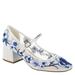 Betsey Johnson Ezra - Womens 10 Blue,White Pump Medium