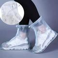 1 paire de couvre-bottes de pluie réutilisables, protection anti-dérapante, couvre-chaussures imperméable