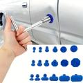 Extracteur De Débosselage De Voiture, Kit D'outils De Réparation De Voiture Avec 18 Onglets De Colle En Plastique, Poignée En T En Métal, Universel Pour Accessoires De Voiture