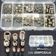 100-200pcs St 304 Stainless Steel Allen Head Socket Hex Set Grub Cup Point Assortment