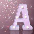 Glowing Letters Light, Led Battery Powered Letter Light, For Bedroom Birthday Party Wedding Home Christmas Valentine's Day Decoration