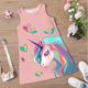 FILLE 3D Graphic Bande dessinée Licorne Robe Sans Manches 3D effet Eté Printemps Sport Loisir du quotidien Vacances Le style mignon Décontractées Doux Enfants 3-12 ans Robe casual Robe Trapèze Robe