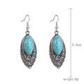 Femme Boucles d'oreille Clou Boucle d'Oreille Pendantes Boucle d'Oreille Créoles Rétro Goutte mode Artistique simple Rétro Vintage Doux Des boucles d'oreilles Bijoux Argent / Turquoise / Vert clair