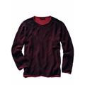 Mey & Edlich Herren Sweater Regular Fit Rot einfarbig