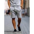 Homme Short de survêtement Short Shorts d'entraînement Shorts décontractés Poche Cordon Taille elastique Plein Confort Respirable Longueur genou Casual du quotidien Vacances Sportif Mode Noir Rouge