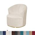 housse de chaise pivotante en velours extensible housse de chaise décontractée accent style moderne housse de chaise à bras rond protecteur de meubles épaissir le tissu spandex lavable