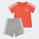 Trainingsanzug ADIDAS SPORTSWEAR "I 3S SPORT SET" Gr. 68, rot (bright red, white) Kinder Sportanzüge Jogginganzüge