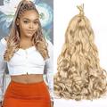 Pre Stretched Braiding Hair 20 Inch Loose Wave Crochet Braids Hair 8 packs Big wavy curly Bouncy Braiding Hair Curly Synthetic Hair Extensions 20inch 8packs