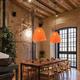 Pendant Lamps Rural Creative Coffee Shop Rattan Weaving Chandelier Pot Bar Counter Restaurant Kitchen Hanging Light