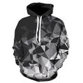 Men's Hoodie Pullover Hoodie Sweatshirt Lightweight Hoodie Black And White Black white Black White Blue Hooded Graphic Optical Illusion Daily Going out 3D Print Designer Basic Casual Fall Clothing