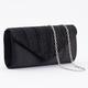 Damen Clutch Abendtasche Abendtasche Polyester Aleación Party Festtage Strass Kette Feste Farbe Silber Mandelfarben Schwarz