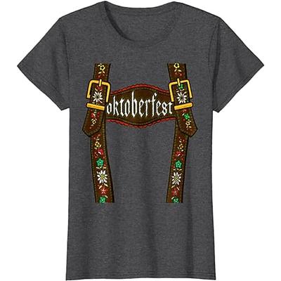 Oktoberfestbier Bayerisch T-Shirt-Ärmel Anime 3D Grafik Für Paar Herren Damen Erwachsene Oktoberfestbier Maskerade 3D-Druck Casual Image