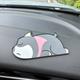 Cute Panda Car Dashboard Ornament Dog Bear Anti-Slip Mat Cargo Liner Car Interior Decoration