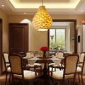 LED Pendant Light Modern Rattan Weaving Pineapple 1-Light Pendant Light 110-240V