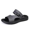 Herren Sandalen Strandpantoffeln Sportliche Sandalen Brautkleider schlicht Täglich Strand PVC Atmungsaktiv Rutschfest Halbschuhe Schwarz Braun Grau Sommer Frühling