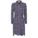 All-over Printed Long-sleeved Shirt Dress