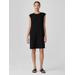 Pima Cotton Stretch Jersey Round Neck Dress