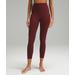 Align High-rise Pants With Pockets - 25" - Color Red/burgundy - Size 20