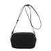 Mali + Lili Ava Woven Vegan Leather Crossbody Bag