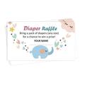 Inkdotpot 30Elephant Jungle Animals Baby ShowerDiaper Raffle Ticket Lottery Insert Cards Supplies Games For Baby Shower Party Bring A Pack Of Diapers To Win Favors Gifts And Prizes