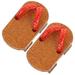 Ob11 Doll Slippers Dining Room Decor for Table Chunky Platform Sandals Child Crafts Wood Childrens Toys