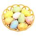 ã€�18PCS Eggs + 2PCS Basketsã€‘Easter Foam Eggs Toy For Kids Cartoon Simulation Eggs with Basket Easter Eggs Hanging Decoration Festive Scene Layout Easter DIY Crafts Easter Party Favors Supplies