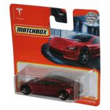 Matchbox Tesla Roadster (2021) Mattel Metal Red Toy Car 4/100 - (Short Card)