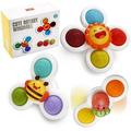 Children s Cartoon Suction Cup Rotating Toy Baby Toys for Toddler 1 2 3 - Suction Cup Spinner Toys for Baby Boy Girl Gifts Bath Toys for Birthday | Autism Sensory Toys for Toddlers 1-3 Years Old