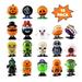 MAHAQI Creative Halloween Party Gifts Pumpkin Walking Jump Multicolor Plastic Wind Up Toy