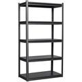 LLBIULife 5-Tier Heavy Duty 63 H Metal Shelving Unit Load 2000LBS Adjustable Shelves for Garageï¼ŒBedroom Office 18 D x 34 W x 63 H